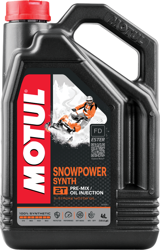Motul Snowpower Synth 2T 2-Cycle Synthetic Motor Oil, 4-L