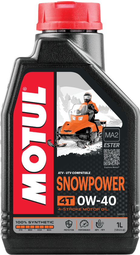 Motul Snowpower 0W40 4T 4-Cycle Synthetic Motor Oil, 1-L