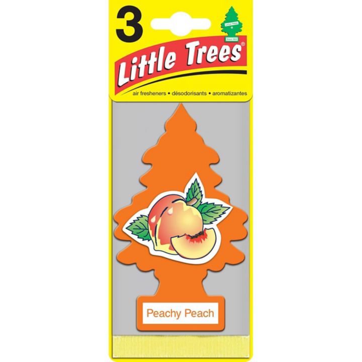 U3S-32019 Little Trees Hanging Air Freshener, Peachy Peach, 3-pk