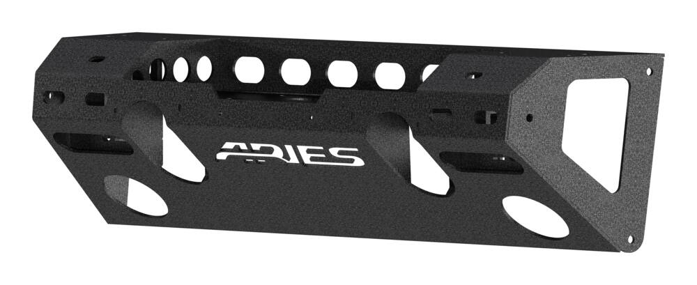2081004 ARIES Trailchaser Jeep JL, GLAD Front Bumper ALM CTR