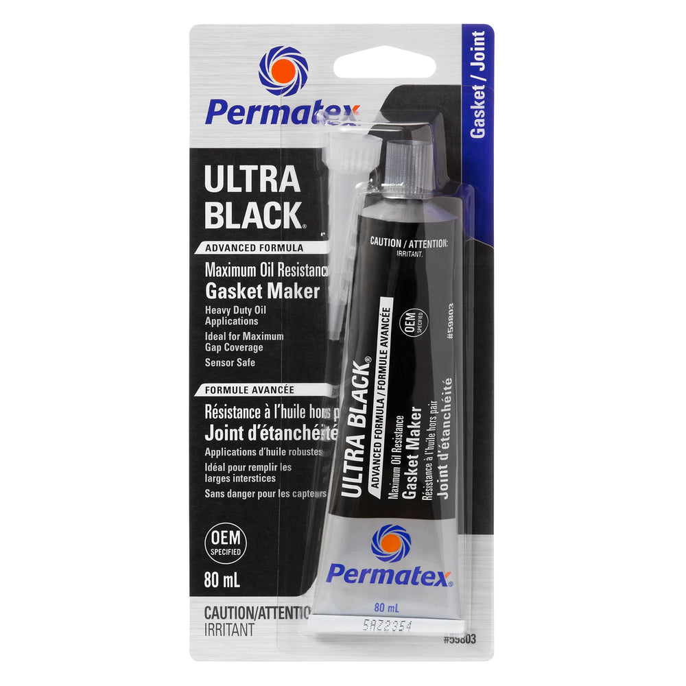 Permatex® Ultra Black® Gasket Maker 598BR, 80mL Tube
