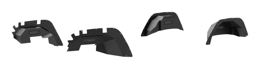 2500650 ARIES Jeep JL Inner Fender Liners - Front and Rear