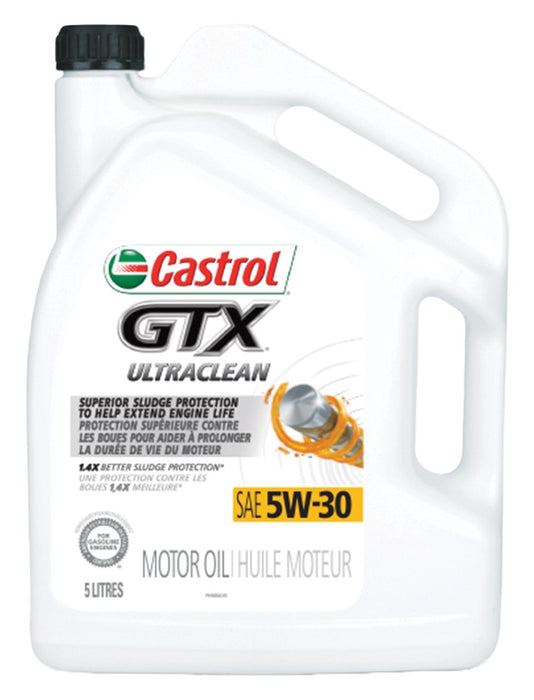 00011-3A Castrol GTX 5W30 Conventional Motor Oil, 5-L