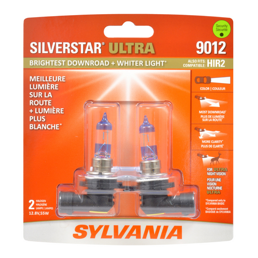 9012 Silverstar Ultra Halogen Bulbs, 2 pk