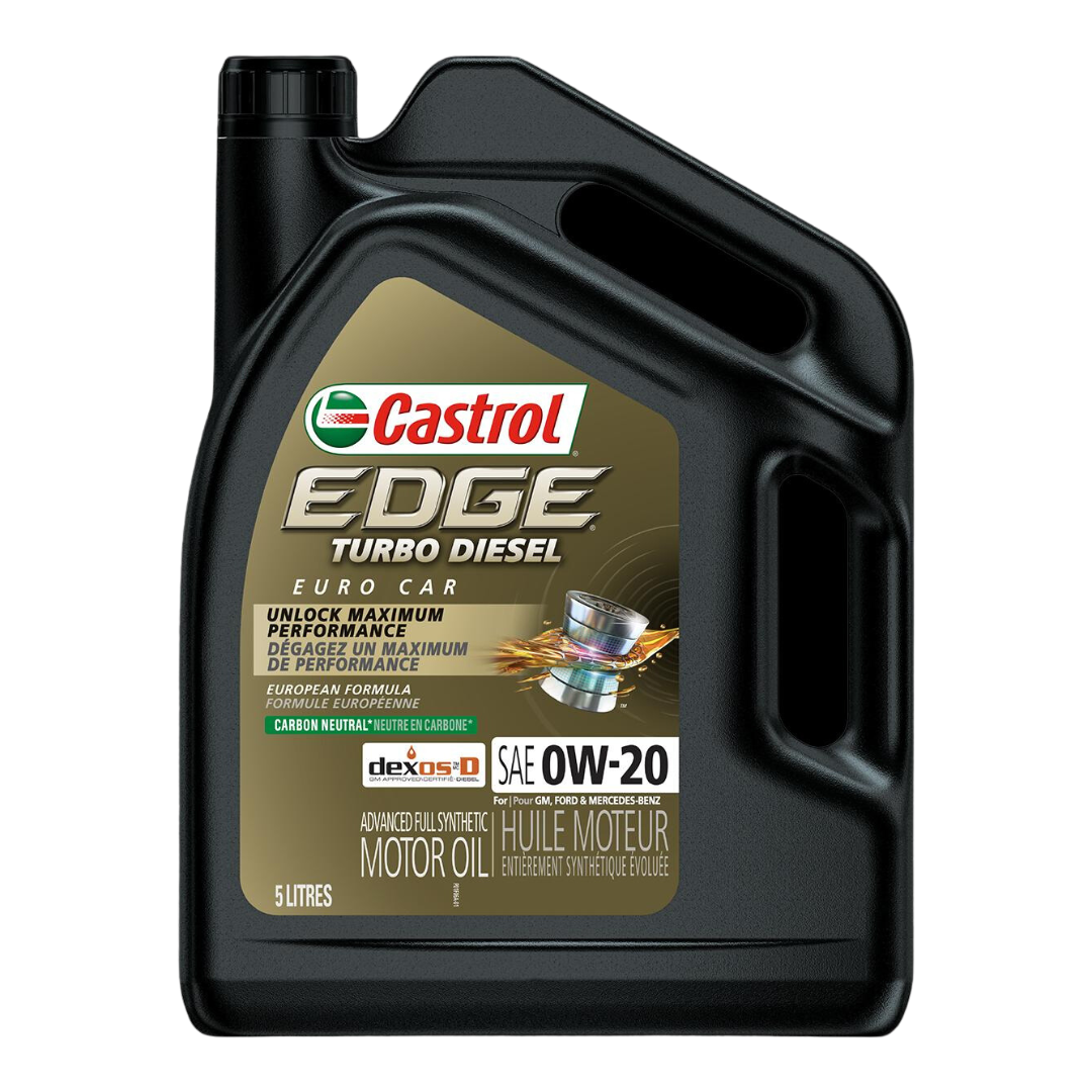 Castrol EDGE 0W-20 Turbo Diesel Advanced Full Synthetic Motor Oil, 5-L —  Partsource