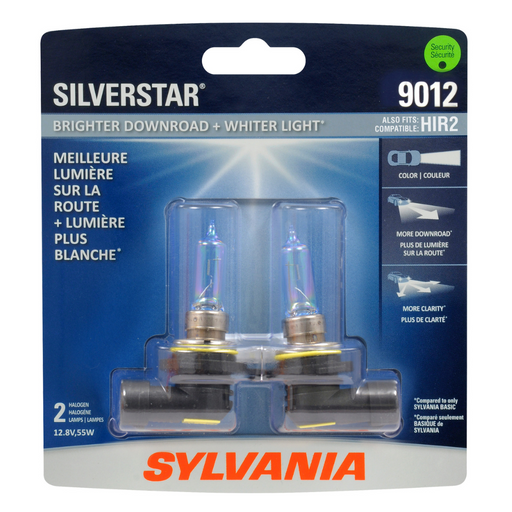 9012 Siverstar Halogen Bulbs, 2 pk