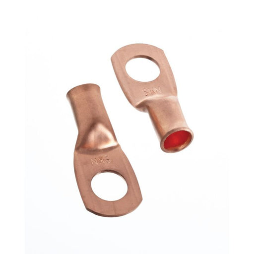 BC120859 MotoMaster Copper Battery Cable Ends/Terminal Lugs/Ring Terminals, 4-Gauge, 3/8-in Stud
