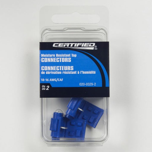 804 Certified 18-16 Moisture Resistant Tap Connector, 2-pk