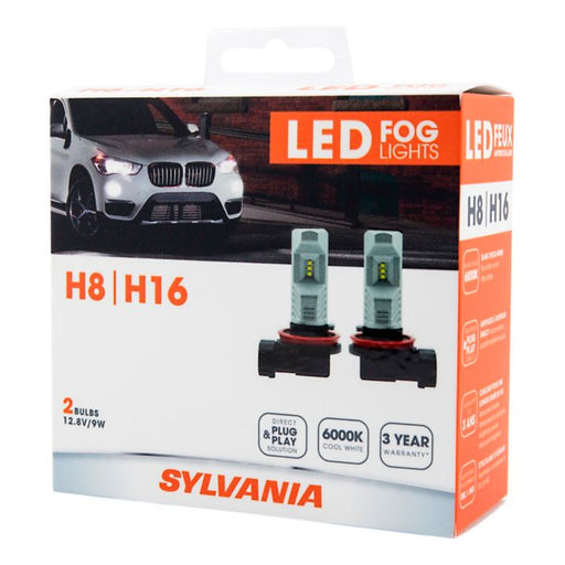 F81116LEDBX2 H8/H16 Sylvania ZEVO® LED Fog Lights, 2-pk