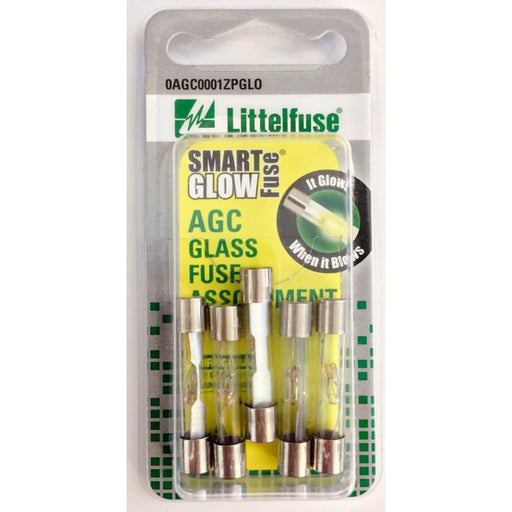 0201558 Littelfuse AGC Glass Fuse, Assorted, 5-pk