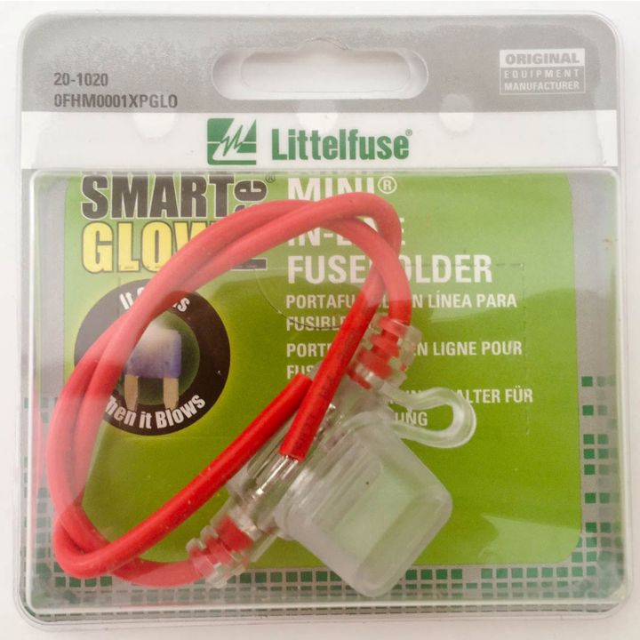 0FHM0001XPGL Littelfuse Mini In-Line Glow Fuse Holder