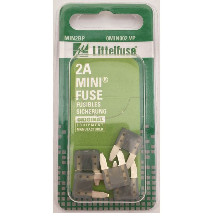 MIN2BP Littelfuse 2A Mini Fuse, 5-pk