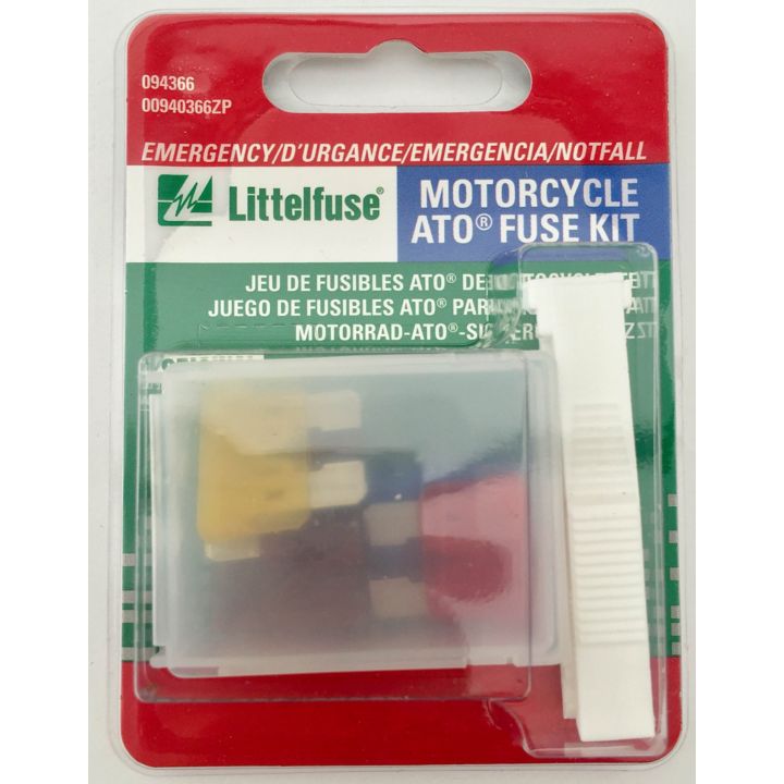 00940366ZP Littelfuse Emergency Motorcycle ATO Fuse Kit, 6-pc
