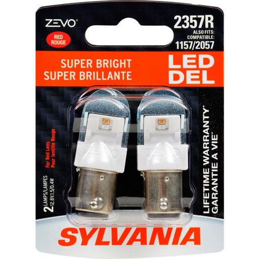 2357RLED.BP2 2357R Red Sylvania ZEVO® LED Mini Bulbs