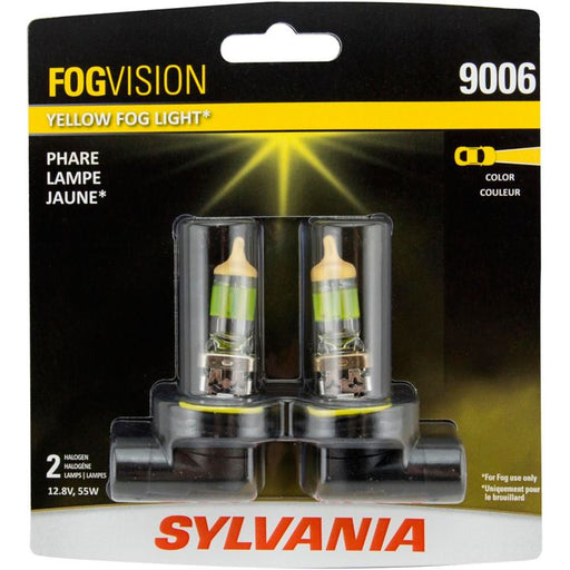 9006FV.BP2 9006 Sylvania FogVision® Yellow Fog Lights, 2-pk