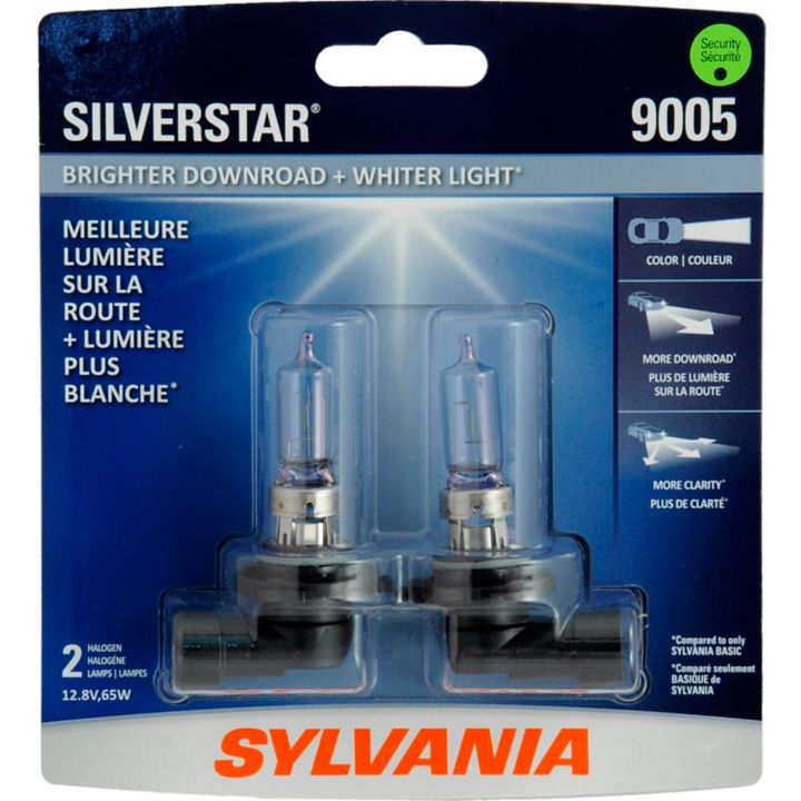 9005ST.BP2 9005 Sylvania SilverStar® Headlight Bulbs, 2-pk