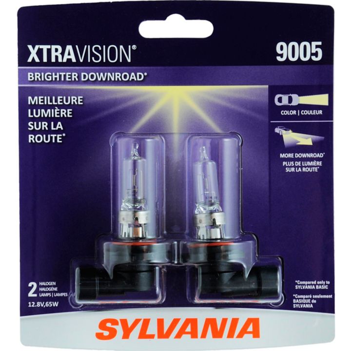 9005 Sylvania XtraVision® Headlight Bulbs, 2-pk