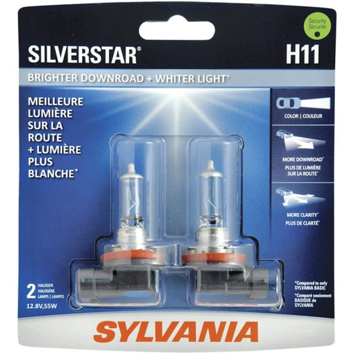 H11ST.BP2 H11 Sylvania SilverStar® Headlight Bulbs, 2-pk