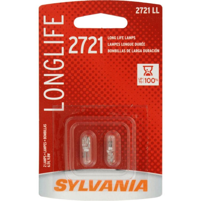 2721LL.BP2 2721 Sylvania Long Life Mini Bulbs