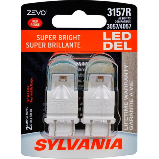 3157RLED.BP2 3157R Red Sylvania ZEVO® LED Mini Bulbs