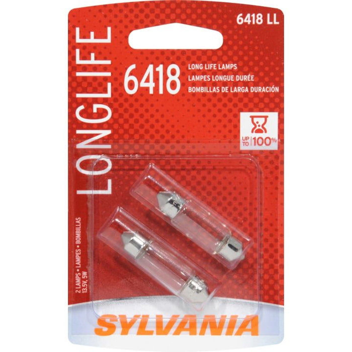 6418LL.BP2 6418 Sylvania Long Life Mini Bulbs