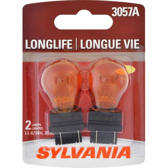 3057ALL.BP2 3057A Amber Sylvania Long Life Mini Bulbs