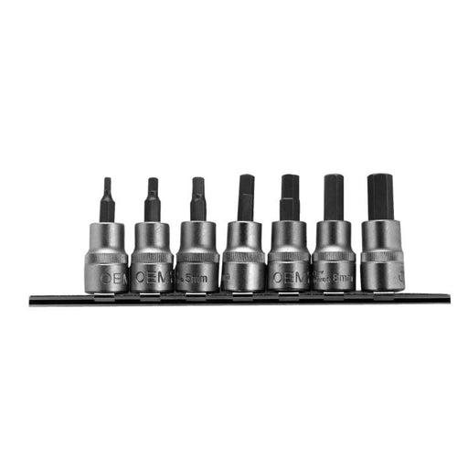 44003 SAE Hex Socket Set, 3/8-in Drive, 7-pc