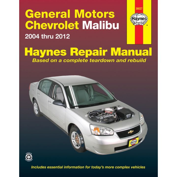 38027 Haynes Chevrolet Malibu Repair Manual, 38027, 2004-2007