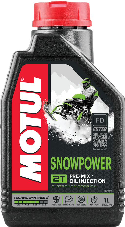 Motul Snowpower 2T 2-Cycle Semi-Synthetic Motor Oil, 1-L