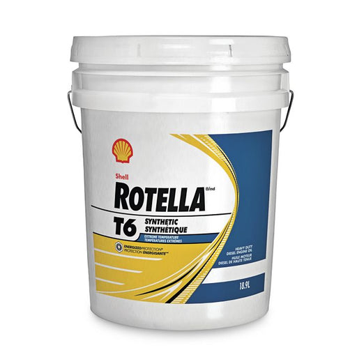 Rotella T6 Synthetic Diesel Engine Oil, 18.9-L