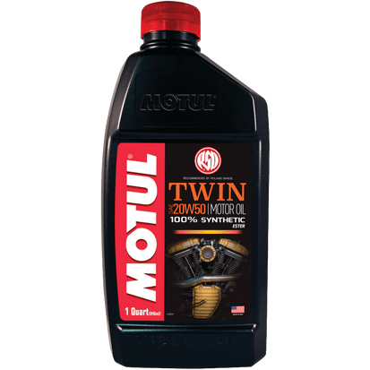 Motul Twin 20W50 Synthetic Motorcycle Motor Oil 946 mL Partsource