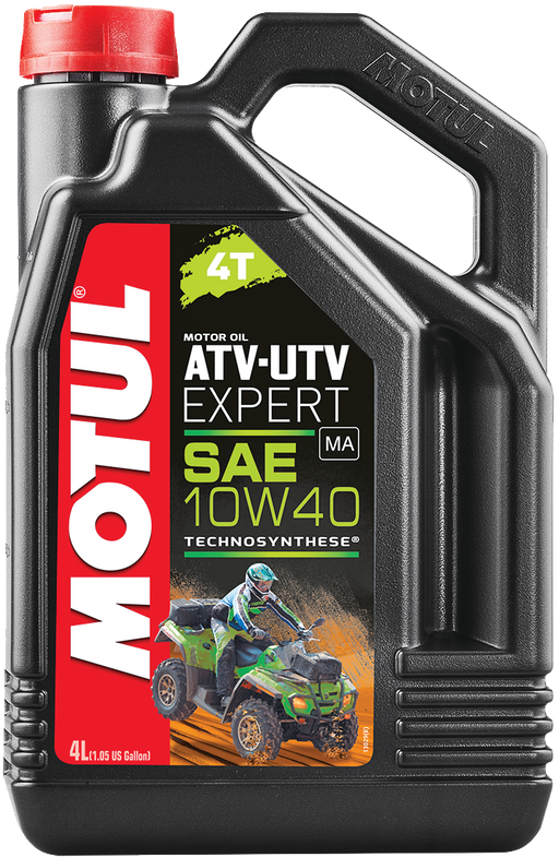 Motul 10W40 Synthetic ATV/UTV Oil, 4-L