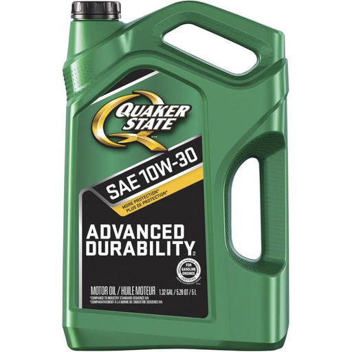 5042355 Quaker State 10W30 Advanced Durability Engine Oil, 5-L