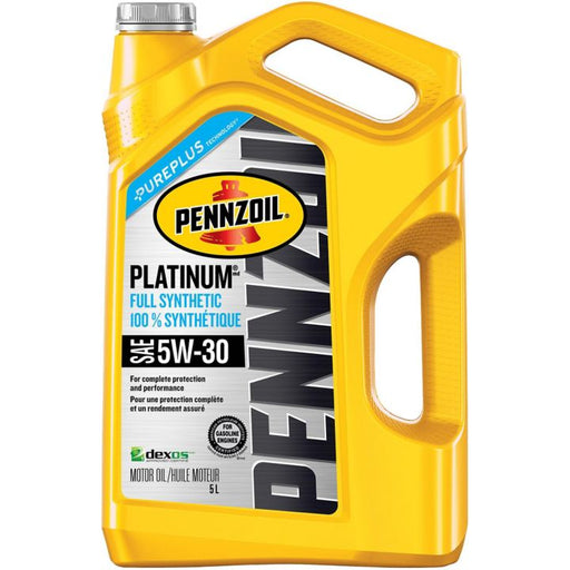 Pennzoil Platinum Synthetic Engine Oil, 5W30, 5-L
