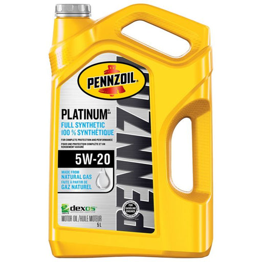 Pennzoil Platinum 5W20 Synthetic Engine/Motor Oil, 5-L