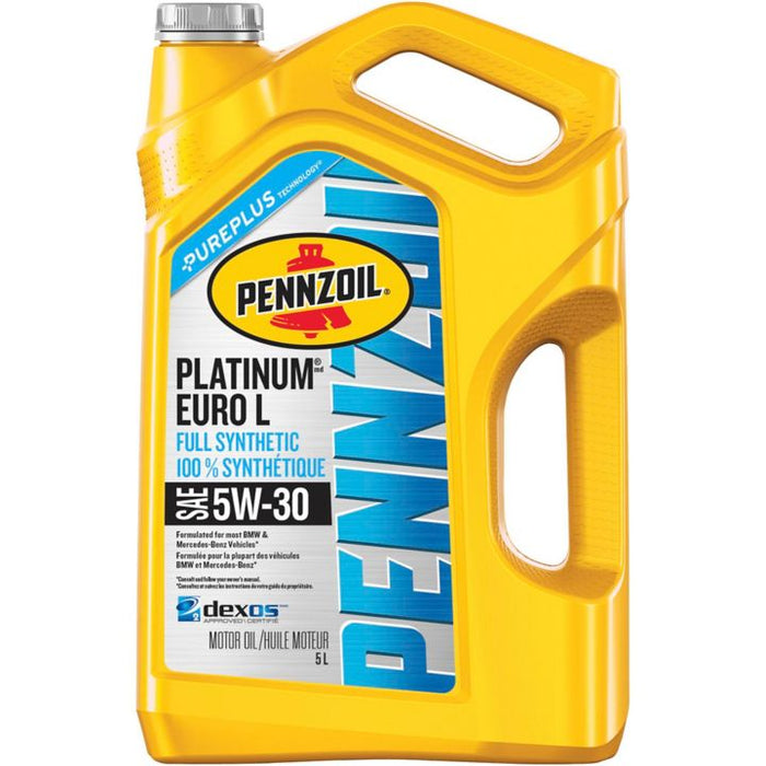 Pennzoil Platinum Euro Synthetic Motor Oil, 5 L