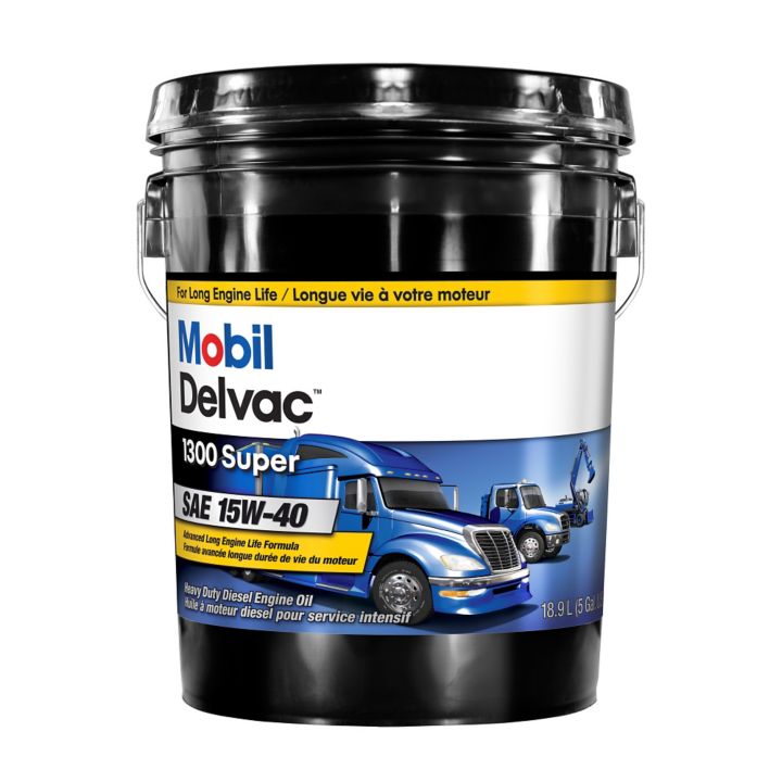 122893 Mobil Delvac15W40 Conventional Diesel Engine Oil, 18.9-L