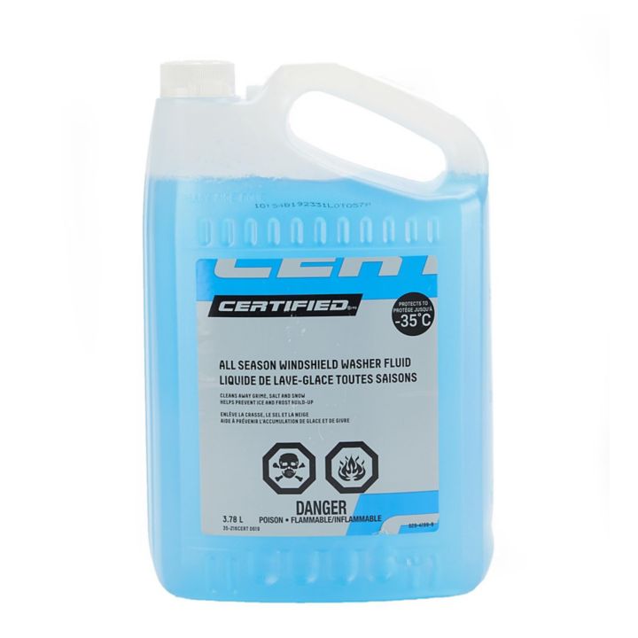 Winter windshield washer fluid to -22 degrees with a capacity of 5