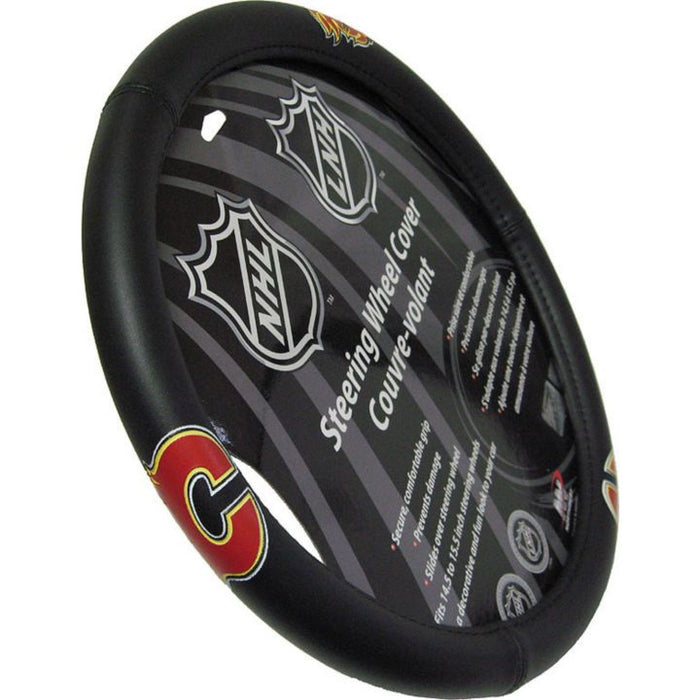 0324483 NHL Calgary Flames Steering Wheel Cover