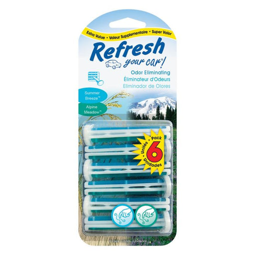 Refresh Vent Stick Air Freshener, 6-pk