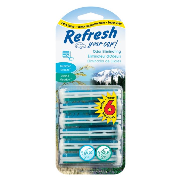 Refresh Vent Stick Air Freshener, 6pk