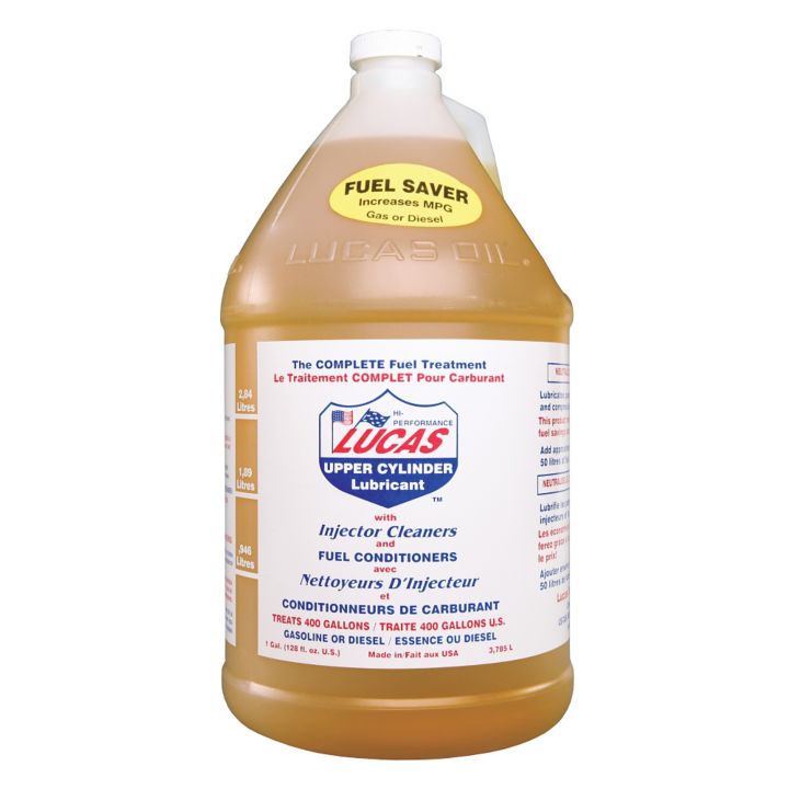 10013 Lucas Fuel Treatment with Upper Cylinder Lubricant & Injector Cleaner, 3.78-L