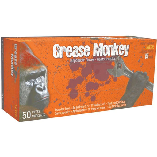Grease Monkey 15 Mill Latex Glove, 50-pk