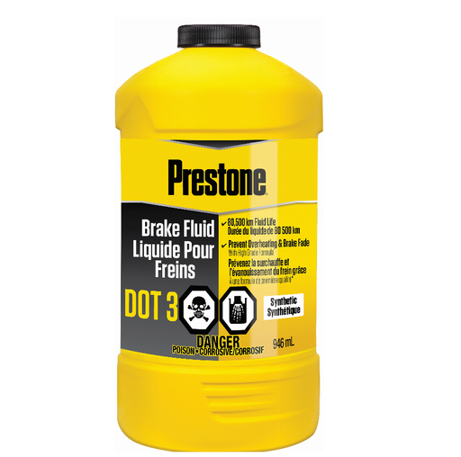 Prestone DOT 3 Brake Fluid, 946-mL