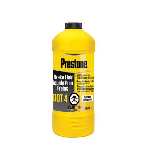 Prestone DOT 4 Synthetic Hi-Temp Brake Fluid, 946-mL