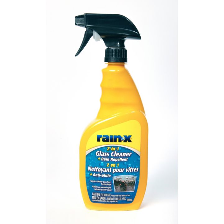 5076784 Rain-X 2-in-1 Glass Cleaner & Rain Repellent, 680-mL
