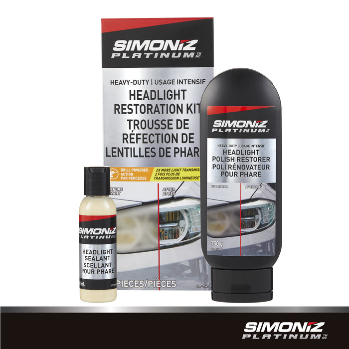 SIMONIZ Platinum Heavy Duty Headlight Restoration Kit — Partsource