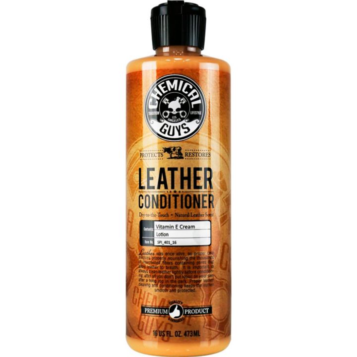 Chemical Guys Car Leather Conditioner, Natural Leather Scent, 473-mL —  Partsource