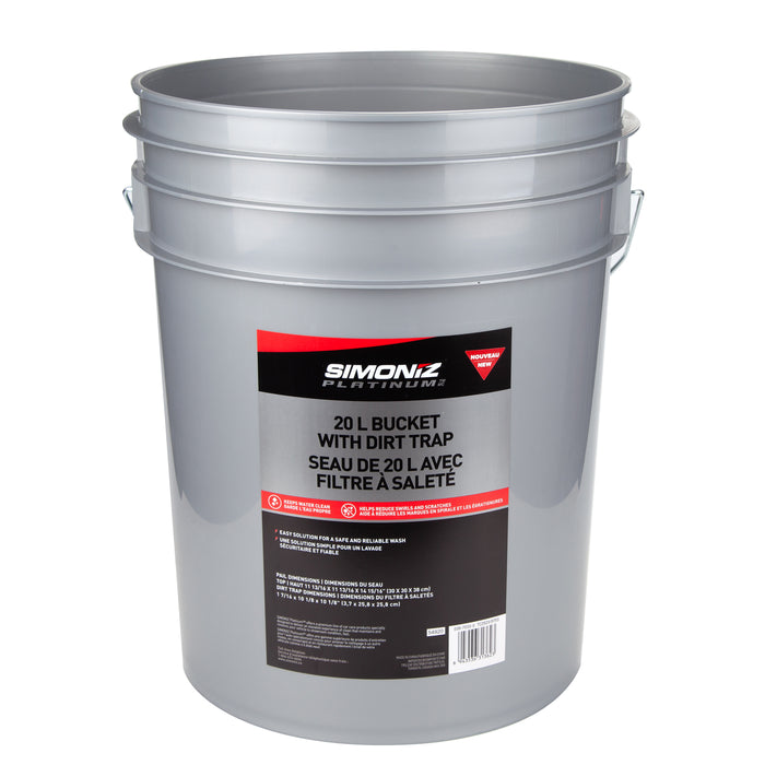 SIMONIZ Platinum Car Wash 4 Gallon Bucket Insert Dirt Trap for 15-L  Buckets, Black