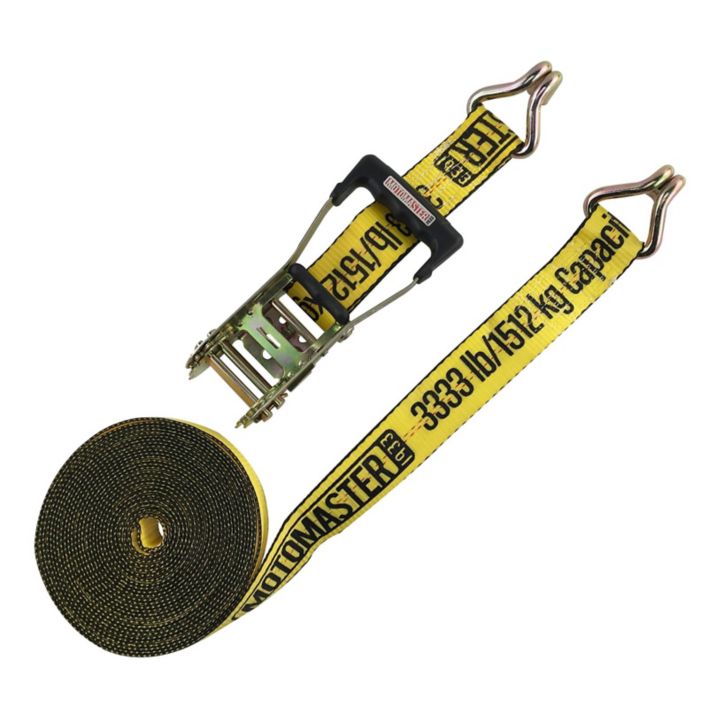 CA167 10,000-lb Padded D-Handle Ratchet Tie Down Strap, 2-in x 30-ft